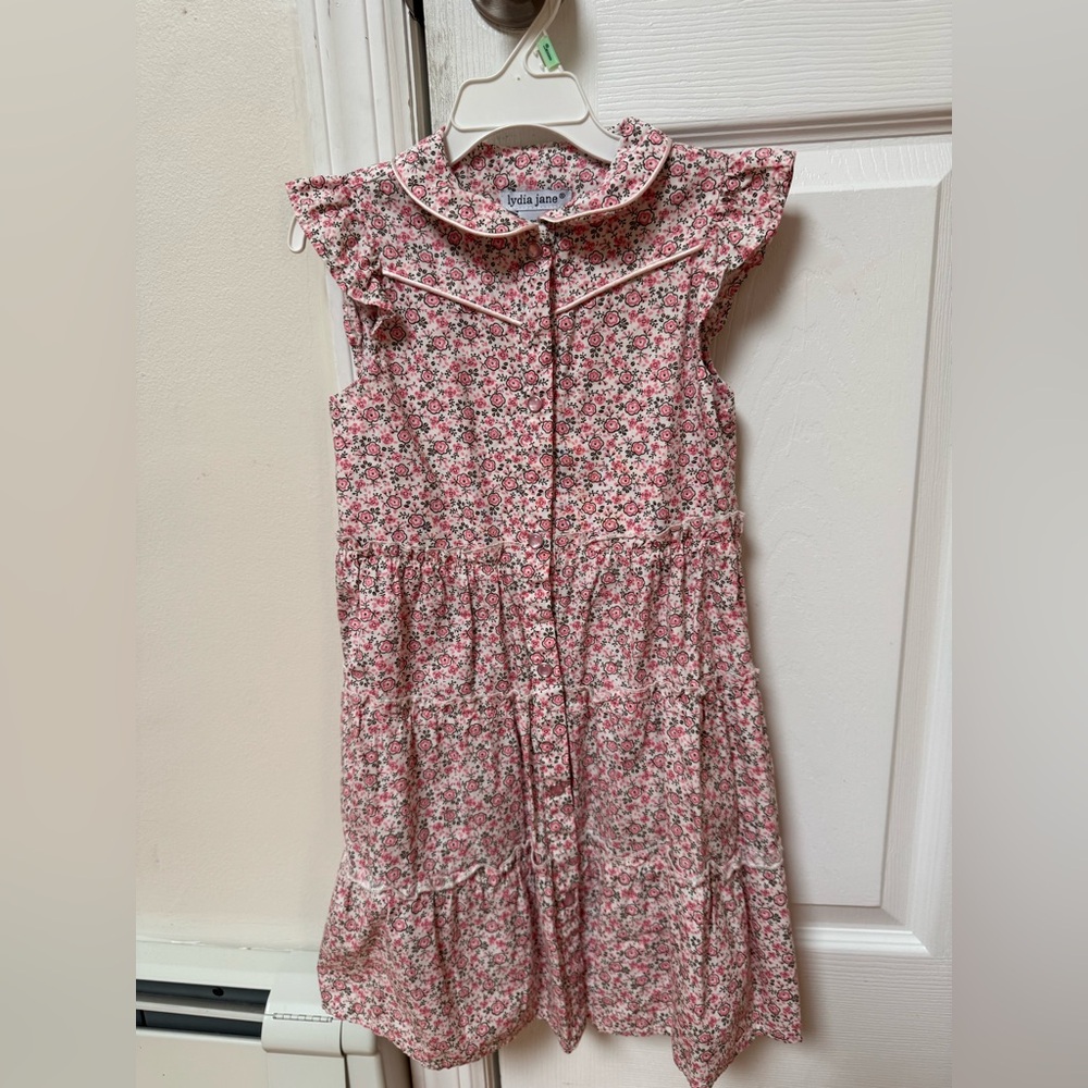 Pink Floral Kids Dress